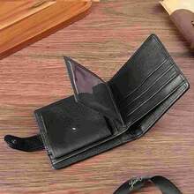 Men's PU Leather Short Wallet Factory Wholesale Cross-Border Zipper Snap Coin Purse New Bifold Wallet For Men Mini Wallet Purse Wallet Men Wallet Leather Small Wallet Cute Wallet - Coffee - View 4