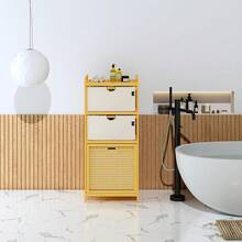 2025's Hottt-AdelDream Laundry Basket Bamboo Laundry Baskets 3 Compartments Laundry Hamper For Dirty Laundry Storage For Items Laundry Box Laundry Baskets Laundry Sorter Light Grey 06-28-Light Grey-06-28 - Bildfarbe - View 7