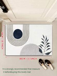 仿毛皮波西米亚风浴室地垫，柔软防滑吸水超细纤维浴室地垫，可机洗，适用于浴室、淋浴间、洗衣房、玄关、卧室、厨房、小屋，便携式门垫，浴室厨房装饰，厨房地毯 - 彩色 - 查看 17