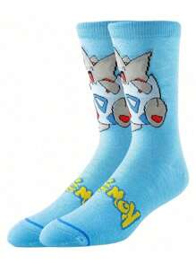 pokemon 5 pares de calcetines cómodos, suaves y duraderos con diseños de personajes de para hombres, perfectos para usar en exteriores en todas las estaciones - Calcetines divertidos y alegres con diseños de Pikachu