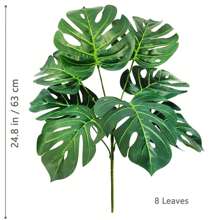 63-86-103cm/40,55 Zoll künstliche Monstera Pflanzen, Fake Palmenbaum mit Kunststoff Schildkrötenblättern, grüne Hochgewächse für Heim, Garten und Raumdekoration