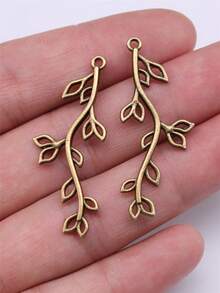 10pcs/Bag 43x17mm Hollow Branch Charms Leaf Charms For DIY Earring, Necklace Jewelry Making - Branches - View 13
