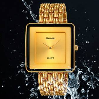  热销 SKMEI 2371 男士腕表不锈钢防水经典简约风格男士手表