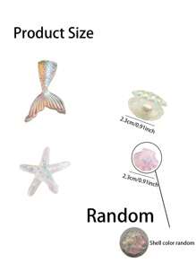 21PCS Mermaid Cake Toppers, Mermaid Shell Starfish Fish Tail Cake Decoration Set, Purple Fish Tail, Ocean Mermaid Theme Party, Birthday Party Cake Decoration, Purple Blue Ball Cake Top Decoration Mermaid Cake Topper, Mermaid Tail Starfish Cake Decoration