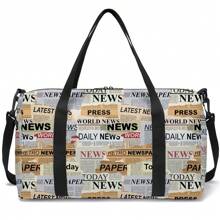 Wykwintna torba podróżna w stylu gazetowym/sportowym, torba do jogi, torba fitness do podróży, do noszenia codziennych potrzeb, fitness, śnieg, piknik, torba sportowa do szkoły, akcesoria szkolne, przybory szkolne