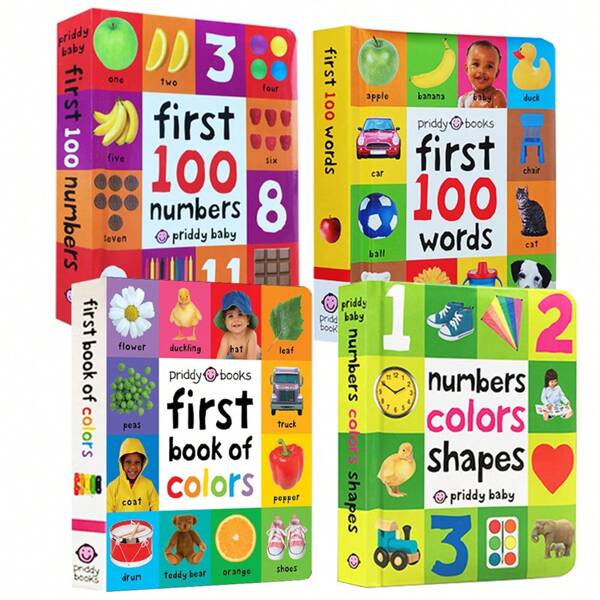 Lachilly Die ersten 100 Wörter/Zahlen/Farben Englisch Vokabelbuch, Englisch Lernbuch zur Aufklärung für Kinder, geeignet als Unterrichtsmaterial für Zuhause und Schulklassen