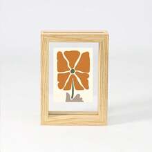 1 个浮动相框，透明双亚克力相框，垂直或水平展示多种尺寸的照片、植物或花瓣标本桌面家居装饰（无相纸、干花） - 彩色 - 查看 18