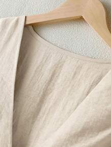 Women Spring Summer Casual Resort Linen Blazer, Vest And Pants Set