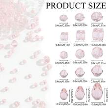 330 件 AB 水晶玻璃混合散珠、散装水晶玻璃珠、用于珠宝制作的透明水晶珠、AB 彩色圆珠刻面珠、捕光珠，用于 DIY 工艺珠宝、手链、项链、耳环制作