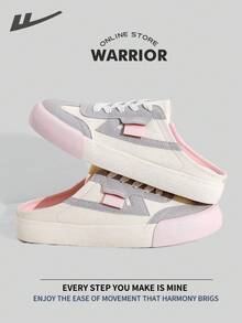 Warrior Breathable Gym Shoes For WomenSpring And SummerLightweight Comfortable Breathable Modest Style Casual Yet Sleek Sneakers Applicable Throughout The Year Wear-Resisting All-Day Wear Training Sneakers Running Shoes Canvas Shoe - Beige/Gray/Pink - View 5