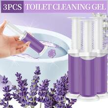 42 Count Fresh Flower Gel Stamp Toilet Cleaner, Air Freshener, Fresh Bathroom Toilet Cleaning Gel Stamp, Helps Keep Toilet Clean, Prevents Scale And Toilet Ring, 6 Fragrance Options, Includes 1 Dispenser And 4 Gels - Lavender - 查看 2