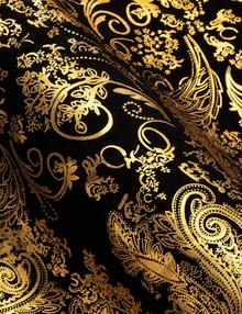 Mens Shirt Long Sleeve Paisley Floral Regular Fit Button Shirts Wedding Casual Formal Tops - 金色 - 查看 4