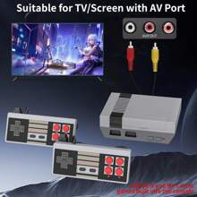 Retro Game Console With 620 Classic Edition Games,Classic Mini Handheld Video Game Console With Dual Controllers,AV Output,Plug And Play TV,Nostalgic Gift For Kids And Adults,Gray