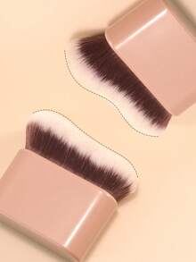 1 Set Of Makeup Brushes: Foundation Brush, Kabuki Brush, Concealer Brush, Blush Brush, Eyeshadow Brush, Contour Brush, Powder Brush, Blush Brush, Contour Brush, Powder Brush, Foundation Brush, Blush Brush, Contour Brush - Brown - View 4