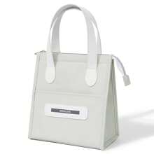 Baglemon Baglemon Insulated Lunch Bag With Double Handles For Women Men, Simple Style Portable Luggage For Women, Reusable Lunch Box For Office Picnic Hiking Beach, Leakproof Cooler Tote Bag Organizer For Adults, Outdoor Lightweight Picnic Bag With Zipper For Travel Bag For School School Accessories School Stuff