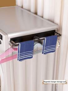 1 Stück magnetisches Seitenfach für Waschmaschine zum Aufhängen an der Wand, Kleiderbügler Aufbewahrungsorganizer für das Badezimmer