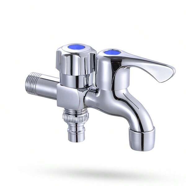 Modern Stainless Steel Dual-Purpose Faucet, Ceramic Valve, Single-Hole Installation, G1/2 Connection, No Electricity Needed, For Indoor & Outdoor Use