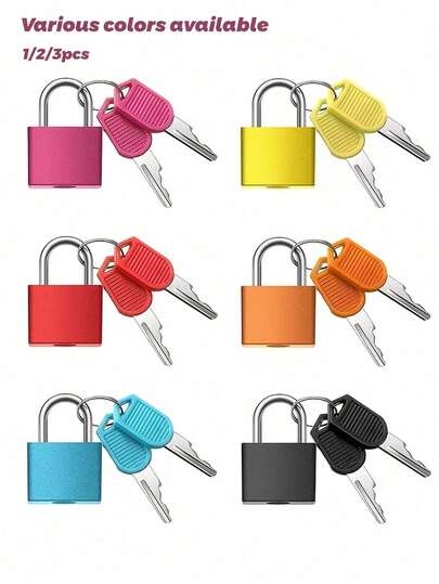 Ổ khóa nhựa nhiều màu sắc, khóa mini hợp kim kẽm nhiều màu kèm chìa khóa, thích hợp cho ba lô, tủ đựng đồ tập gym, hành lý, lớp học, v.v. Ổ khóa hành lý kim loại kèm chìa khóa dùng cho du lịch, tủ đựng đồ, ba lô học sinh, sổ tay, ống tiết kiệm, đồ dùng cần thiết khi đi du lịch, đồ dùng học tập, đồ dùng cắm trại, phụ kiện du lịch.