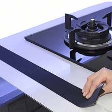 1/2pcs Silicone Stovetop Gap Cover, Heat Resistant Silicone Cover Filler For Gaps Between Cabinet, Oven, Stove, Easy To Clean