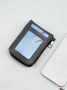 HOVI'S Classic Minimalist Card Holder Wallet, Ultra-Thin & Portable Multi-Function Coin Purse - Grey - View 6