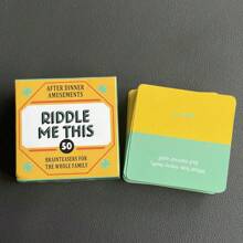 After-Dinner Entertainment - 50 Card Deck, Family Table Game, Paper Material, Quick-Witted And Word Game, Party Game Cards (Mini Version 5*5cm)
