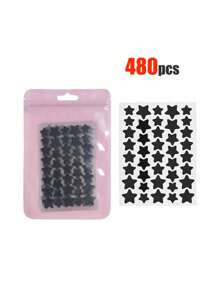 480 ملصق وجه بألوان الوردي والأسود والأبيض والأزرق والبنفسجي والأخضر على شكل نجوم، ضروري للتصوير والرسم على الوجه، مناسب لمختلف الحفلات والتجمعات والأنشطة الممتعة. 240/40 قطعة، مكياج، رخيص، ديكور الغرفة، مكياج، سفر، غرفة النوم، اكسسوارات المكياج