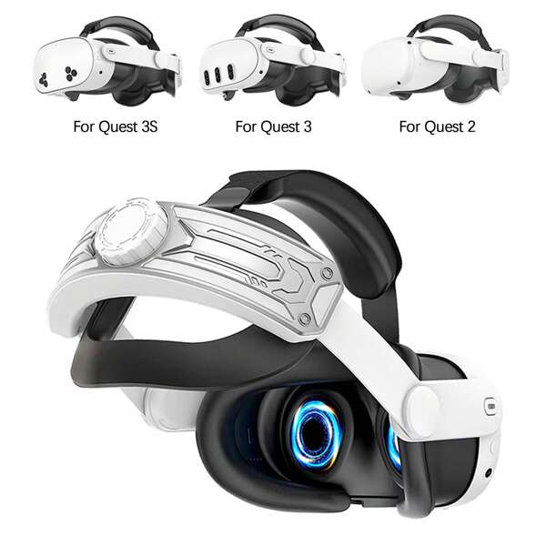Adjustable Head Strap For Meta Quest 2/Oculus Quest 3/3S VR Comfortable To Wear Headset Strap For Meta Quest 3S VR Accessories