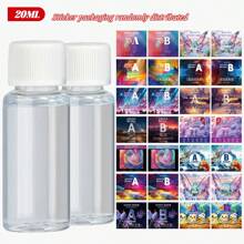 20ml/50ml/100ml/250ml/500ml Crystal Epoxy Resin AB Glue, 1:1 Ratio, 12-24 Hrs Curing, No Bubbles, DIY, River Table, Non-Yellowing, High Hardness, Smooth Finish