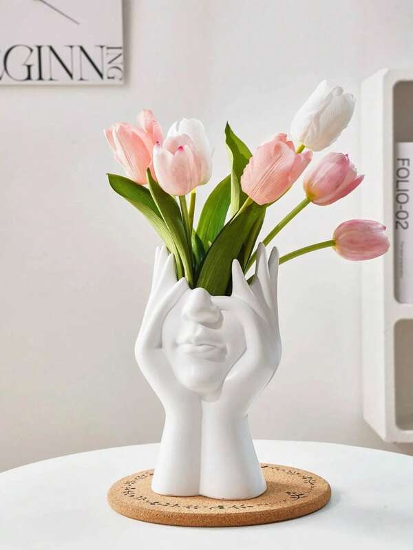 Face Vase, Modern Nordic Style Flower Vase For Table Shelf Living Room Office Decor Gifts Birthday Graduation