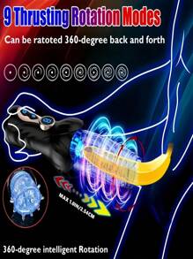 Transparent Masturbation Cup For Men Automatic Rotating Penis Training Massager 5 Rotations And 10 Vibrations Male Masturbator Vibrator Male Sex Toy