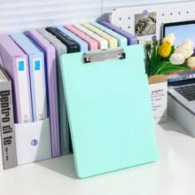 1 pezzo raccoglitore ad anelli A4 - in materiale PP durevole, con grande capacità, con design a doppio pulsante, adatto per uso in ufficio e da studente, organizer da scrivania, per il ritorno a scuola, forniture scolastiche