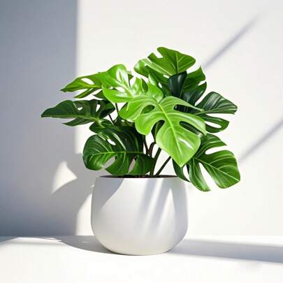1pc Artificial Turtle Back Leaf Potted Plant, 6 Inch Fake Turtle Back Leaf In White Planter, Suitable For Decoration On Desks, Homes, Office Shelves, Beautiful Accent For Life!