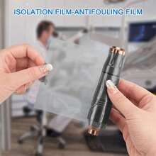 Rollo de 1200 piezas de 4" x 6" Película de barrera desechable para tatuajes/protección dental, cubierta protectora de tatuajes impermeable y anticontaminación, suministros para tatuajes, película de cobertura transparente anticontaminación para tatuajes, rollo de película adherente desechable para accesorios de tatuajes de cejas, labios y maquillaje permanente - Multicolor - Ver 4