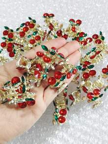 20 cái/10 cái/6 cái/4 cái/2 cái/1 cái Kẹp tóc nhỏ hình quả anh đào, phụ kiện tóc xinh xắn, màu ngẫu nhiên, trang trí tiệc, kẹp càng cua thanh lịch, chủ đề mùa hè, bãi biển, kỳ nghỉ. - Nhiều màu - Xem 7