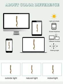 2片装侧刘海夹片，带长鬓角，带人造长龙须刘海，12英寸 - 彩色 - 查看 9