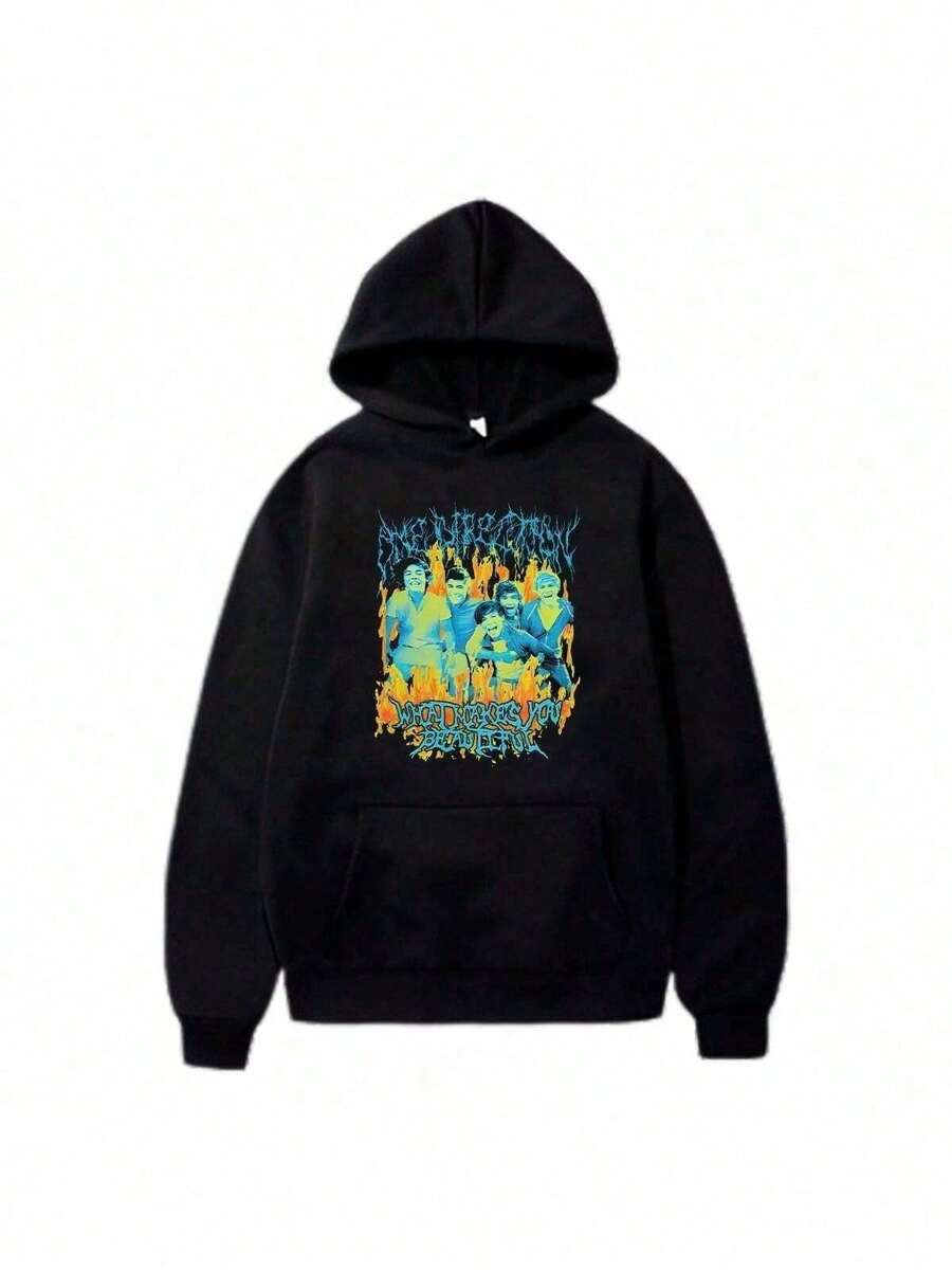 Onne Direction Oversized Sweatshirt Unisex Men Women 100% Cotton Premium Top Streetwear New Release Immediate Shipping Various Colors!! - Negro - Ver 1