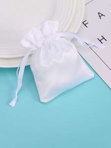 10pcs Imitation Silk Drawstring Pouch Bags - Multicolor - View 4