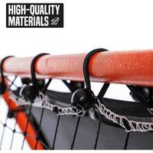 FLICK Urban Dual Speed Rebounder - 2-In-1 Adjustable Double Sided Football Rebounder & Rebounder Net - Soccer Training Equipment – Portable Goalkeeper Precision Training Equipment - Black - View 6