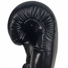 Guantes de boxeo de piel sintética PU para Muay Thai, MMA, Karate, entrenamiento de golpeo, disponibles en 5 colores y tamaños de 8oz, 10oz, 12oz, 14oz, 16oz - Blanco - Ver 9