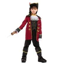 Costume de pirat pentru copii, costume pentru băieți și fete din Caraibe Pirates căpitan COS