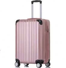 New Suitcase Set Kit 2 Medium + Small With Expandable Zipper Removable Wheels Unbreakable ABS - Pink - View 2