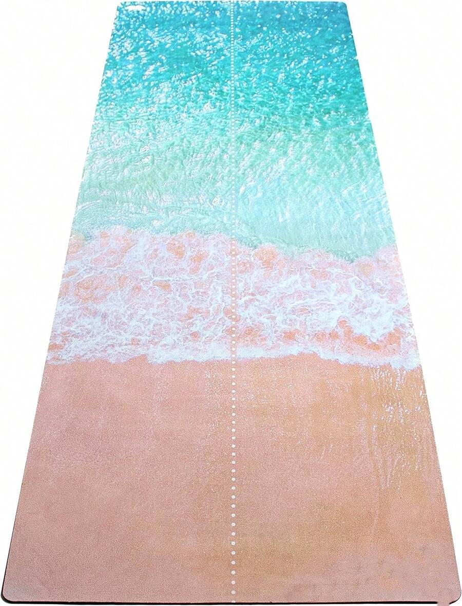 All-In-One Hot Yoga Mat | Luxury Sweat-Grip Mat/Towel Combo | Non-Slip,  Natural Rubber | Ideal For Yoga, Pilates, Bikram, Hot Yoga, Workout And Exercise - Beach - View 1