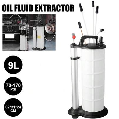9L Oil Fluid Extractor Changer For Car Fluids Vacuum Evacuation Manual Pump Engine Oil Brake Fluid Extractor Removal Transfer Vacuum Suction Hand Pump