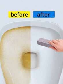 1pc Pumice Cleaning Stone Toilet Bowl Cleaner, Powerful Stain Remover, Removes Stains, Hard Water, Rust And More