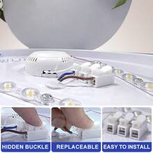 Kasotile Plafonnier LED Kasotile, Plafonnier LED avec détecteur de mouvement 6500K Lumière blanche froide, Plafonnier LED pour cuisine, salon, chambre, couloir, pièce, balcon