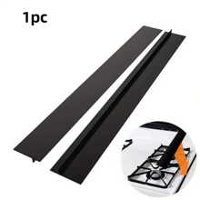 1/2pcs Silicone Stovetop Gap Cover, Heat Resistant Silicone Cover Filler For Gaps Between Cabinet, Oven, Stove, Easy To Clean