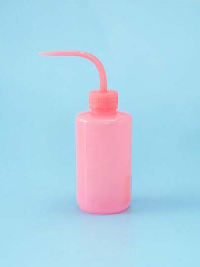 1pc 250ML Pink Elbow Cleaning Bottle Water Squeeze Dropper Plastic Squeeze Bottles Lash Bath Bottles Primer Kettle Rinse Eyelash