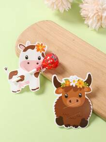 48 pièces Papier à sucette thème animaux de ferme rouges, carte d'emballage de sucette à motif animaux de ferme rouges, sac d'emballage de sucette pour anniversaire, sac cadeau pour fête d'anniversaire, décoration de sucette pour fête de bébé, sac de décoration de table pour fête d'anniversaire