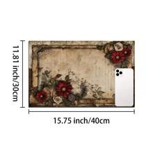 1pc Coffee Machine And Kitchenware Drying Mat - Diatomite Printed Drainage Mat, New Absorbent Kitchen Counter Drying Pad, Kitchenware Drying Pad - Dish Drying Mat, Soft Diatomite Non-Slip Quick Dry Mat, Applicable For Kitchen Counter, Suitable For Coffee Makers And Espresso Machines