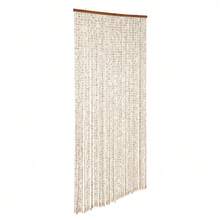 SanBouSi Bambus Holz Perlenvorhang, Bambus und Holz Türöffnung Vorhang, Türvorhang